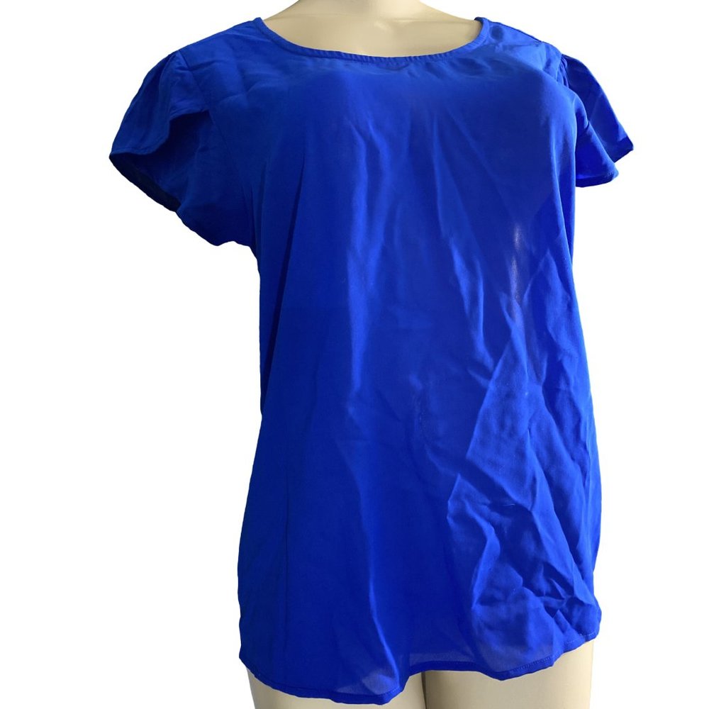 Blue Boxy Blouse by Japna